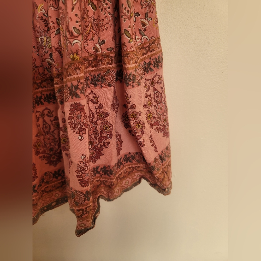 Davi & Dani 2XL Floral Pink Blouse 100% Rayon - Picture 5 of 8